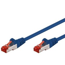 Techly Professional Cavo di rete Patch in CCA Schermato Cat. 6 Blu F/UTP 1 m Bul