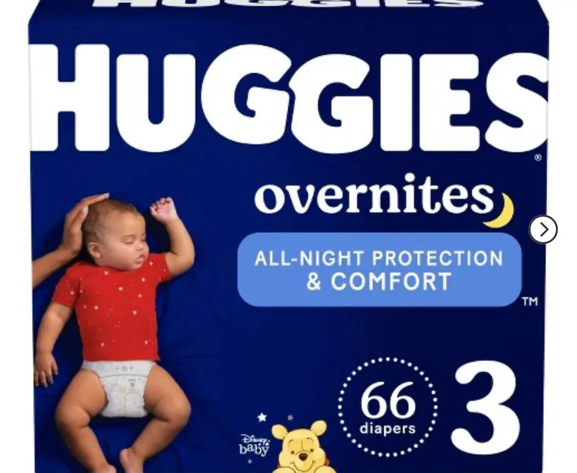 Huggies Overnites Size 3 Overnight Diapers (16-28 lbs), 96 Ct