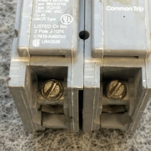 Cutler Hamer BRHH2100 2-Pole 100A Plug In Circuit Breaker - Picture 3 of 11