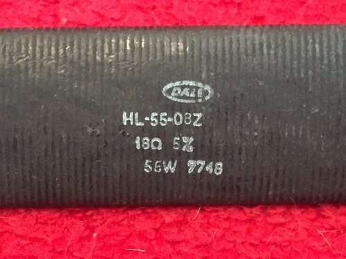 RESISTENCIA A CAÍDA DE CAMBIO KING KT 76/78A P/N HL-55-08Z 55W 18 OHMIOS - Imagen 2 de 4