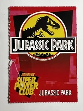 Nintendo Power Super Power Club Card JURASSIC PARK #99 Red NES NIN