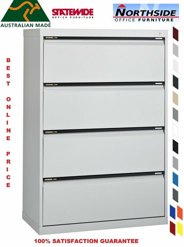 4 Drawer Lateral Filing Cabinet Statewide Australian Made - LIFETIME WARRANTY - Picture 26 of 34