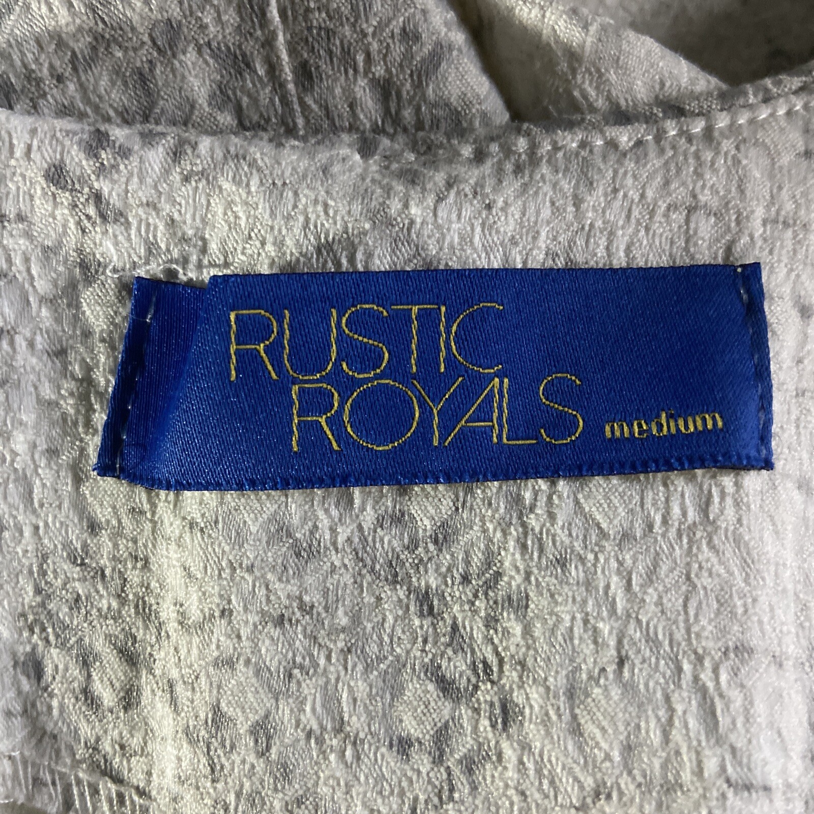 Rustic Royals Dress White Gray Python Snake Print… - image 5