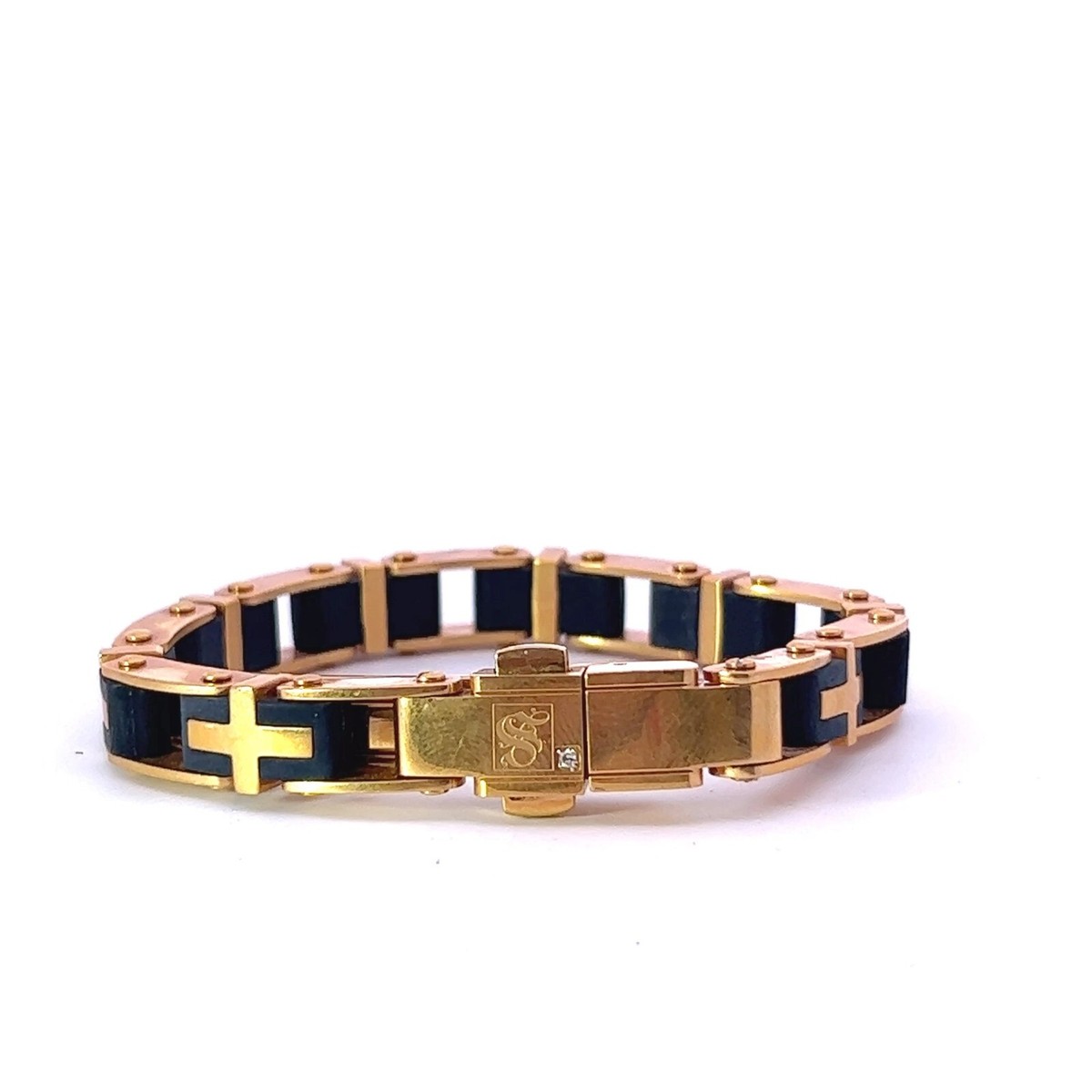 ブレスレット DIESEL two tone bracelet Heritage D-Link Two-Tone Stainless Steel Chain Bracelet