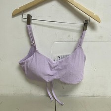 C  ALIA Women Swim Collection Cute Tie Back Bikini Top Lilac Flash WSA23200N