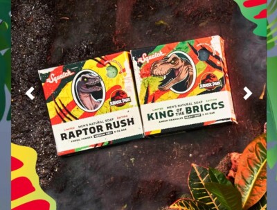 Dr Squatch Soap 5oz Jurassic Park LIMITED EDITION 2 Bar Prehistoric Bricc