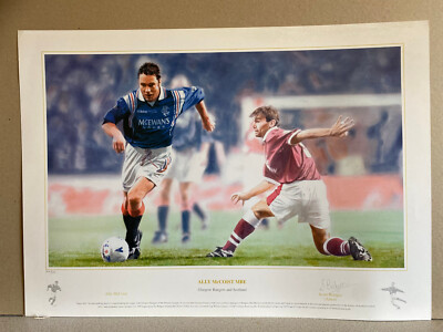 GLASGOW RANGERS FUSSBALL Kunstdruck Ally McCoist MBE von Scott Bridges