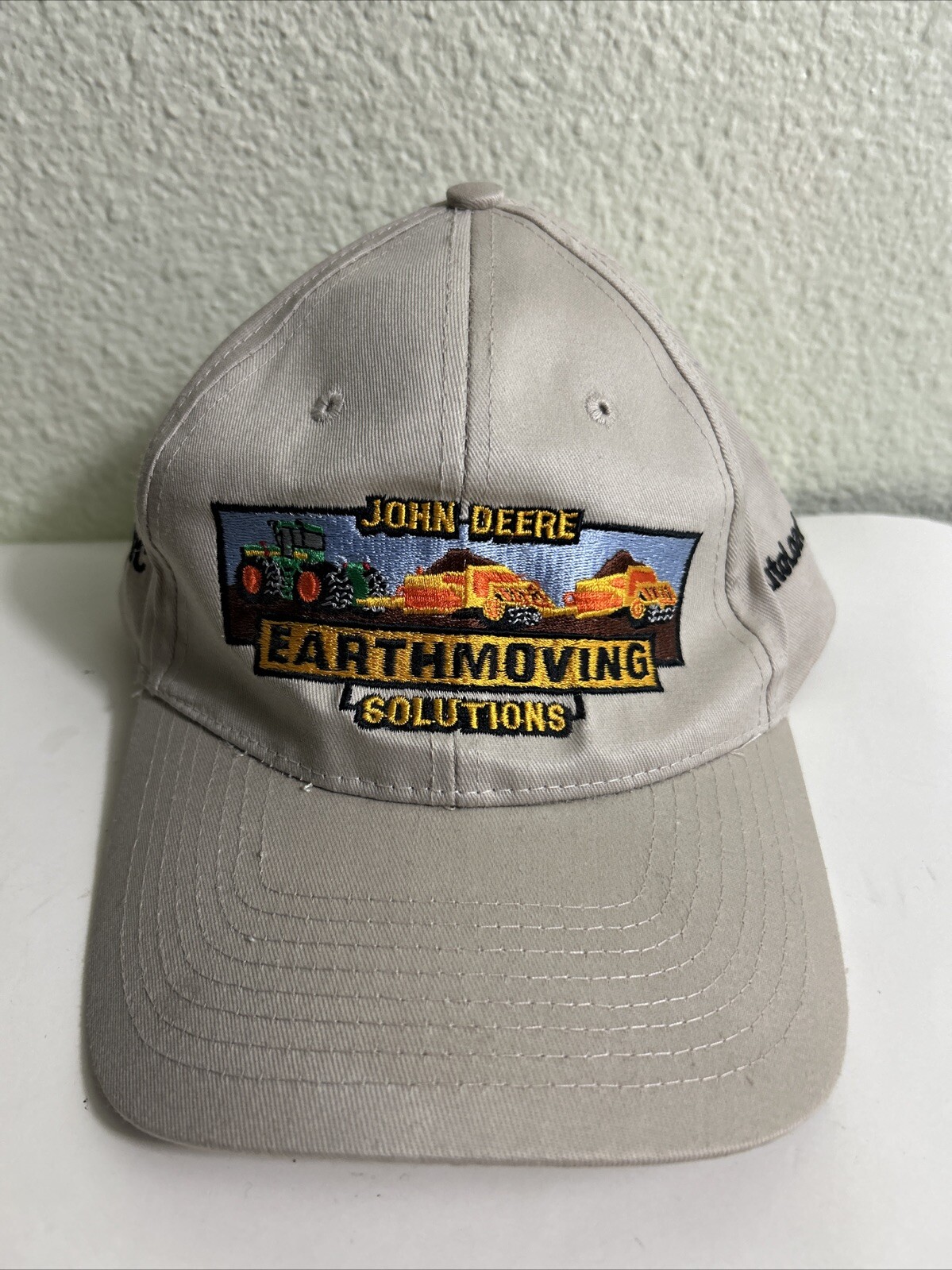 John Deere Earthmoving Solutions Strapback Hat Be… - image 1