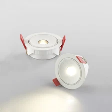 2xDimmable Embedd Bedside Mini Spotlight Museum Beam Focus Lamp Ceiling Fixture