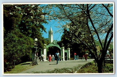 c1984 Berkeley California CA Postcard Sather Gate Campanile University Posted