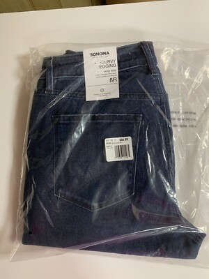 Sonoma Women s Curvy Jegging 8 Regular NWT High Rise Dark Wash