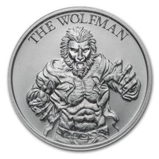 2 oz Silver HR Round - Vintage Horror Series: The Wolfman 87.44 per troy oz