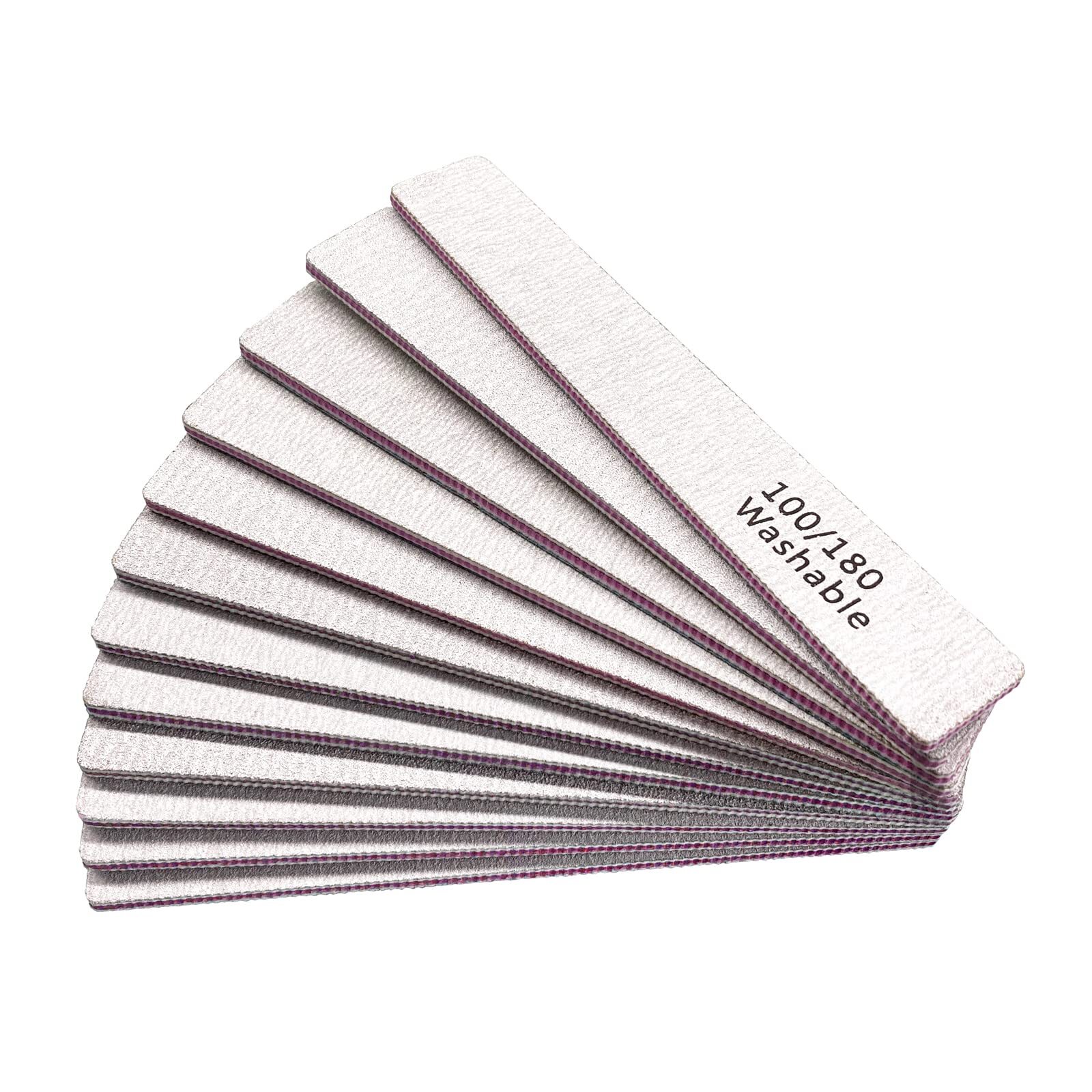 Reusable 100/180 Grit Manicure  Nail Extension Tools For Hom