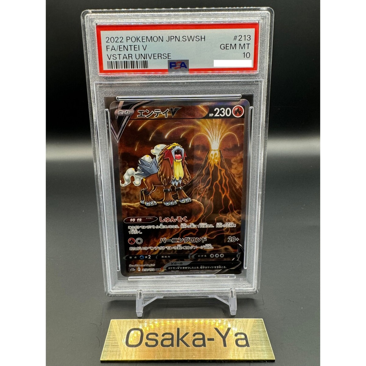 エンテイV SAR [VSTARユニバース] PSA10 エンテイV SAR S12a VSTARユニバース 213/172 PSA10 - メルカリ