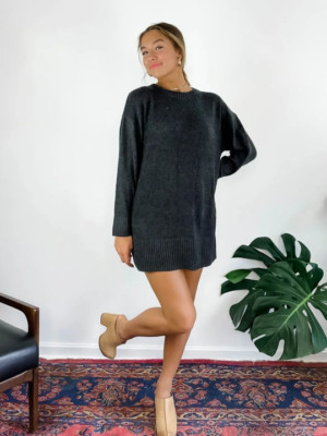 Z Supply Baldwin Sweater Dress - Black 
