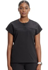 Infinity GNR8 Women's Scrubs Henley Top IN622A BLK Black Free Ship