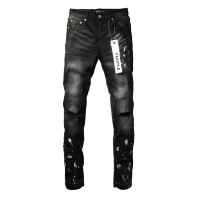 2025 New Purple Brand men's fashion splash-ink jeans ! | eBay