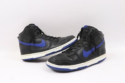 Vintage Nike Dunk High Leather Sneakers Shoes Black Royal  display picture 3