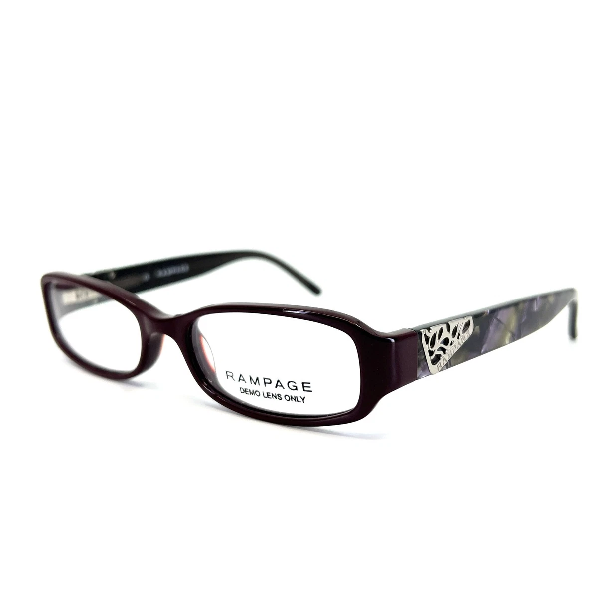 Rampage RA137 BU Eyeglasses Frames Brown Rectangle Full Rim 50 16 135