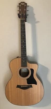 Taylor 114ce Sapele Grand Auditorium Acoustic-Electric Guitar Natural