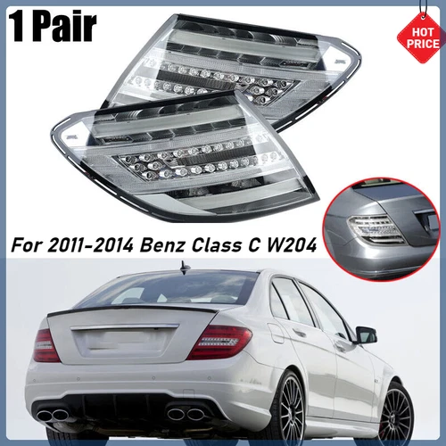 1 Paar W204 LED Rücklicht Smoke für Mercedes-Benz C Klasse C180 C200 C300 C250 - Picture 2 of 14