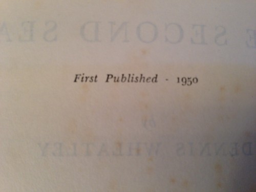 Dennis Wheatley - SIGNED - Second Seal, 1st/1st 1950 in DW, & Publisher's Letter - Picture 9 of 11