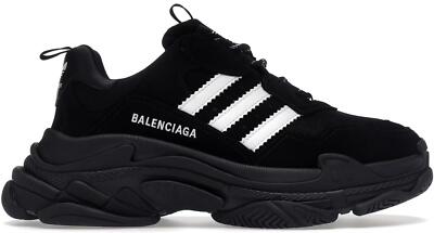 Adidas x Balenciaga Triple S Sneaker Black for sale | eBay