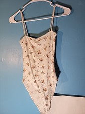Forever 21 Womens Floral Print Spaghetti Strap Unitard Size S