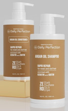 Argan Oil Shampoo  Conditioner Set for Weak  Dull Hair Keratin Biotin 2 Pack 