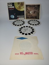 Rare B663 NASA's Apollo Project Moon Landing 1969 viewmaster Reels Packet Set