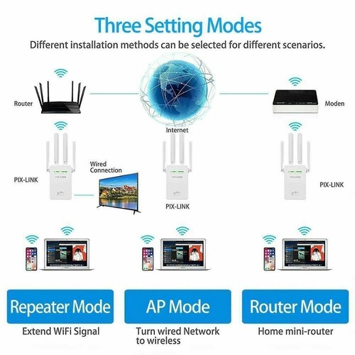 2.4G WiFi Range Extender Repeater Wireless Amplifier Router Signal Booster - 第 9/13 張圖片