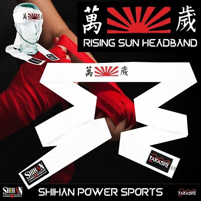 Tenugui Rising Sun headband RISING SUN KENDO Tenugui Samurai Hachimaki fancy dress film ...
