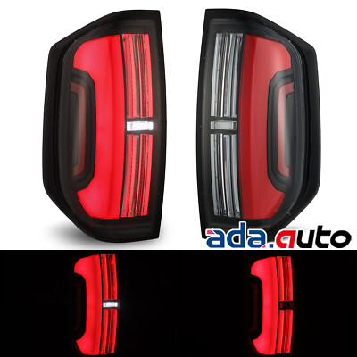 For 2014-2021 Toyota Tundra NOVA-Series Prismatic LED Black-Red Tail Lights