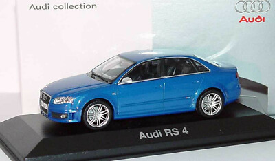 Audi RS4 B7 2005 Sedan Sprint Blue Minichamps 501.05.091.33