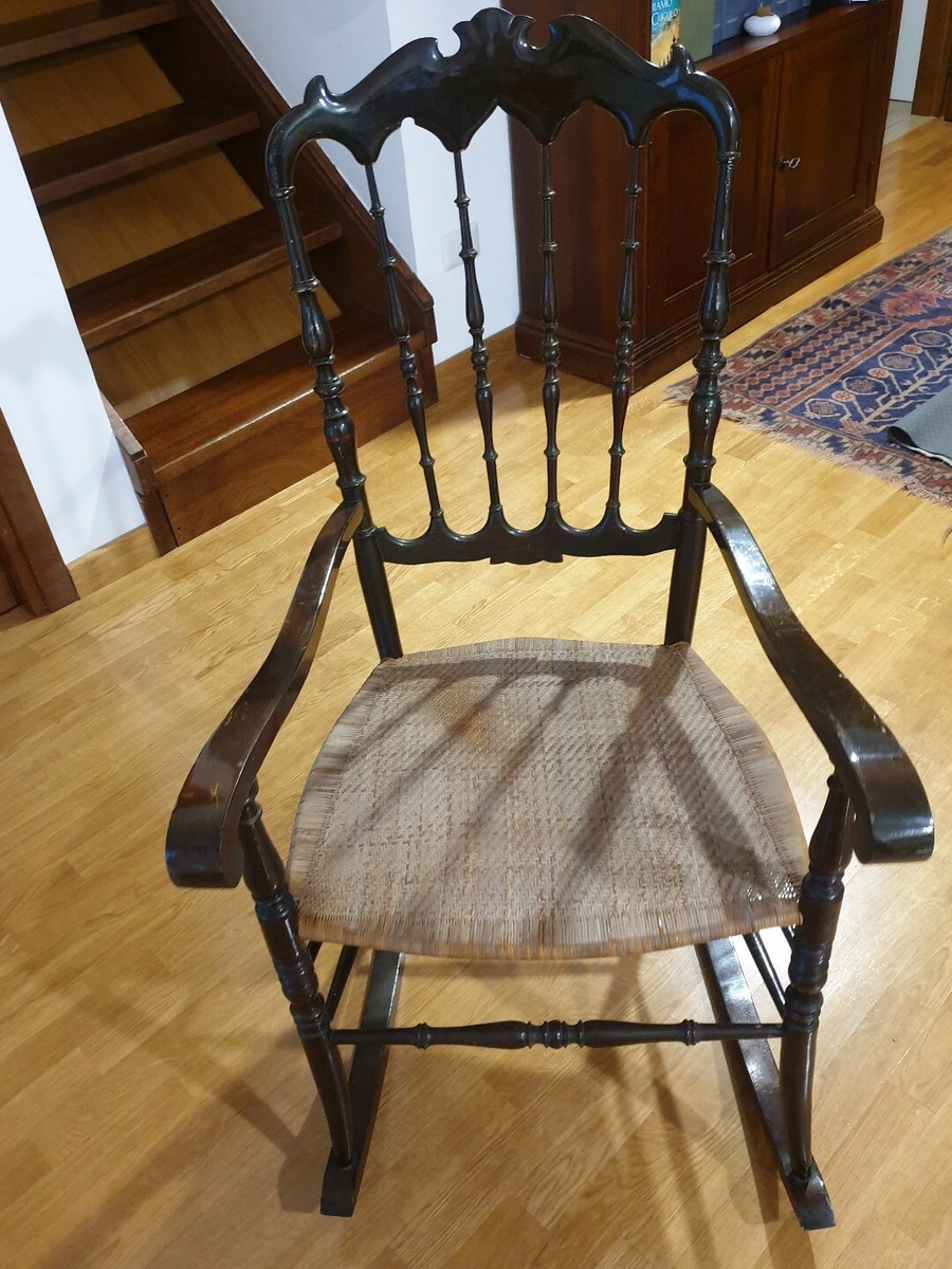 Rigiro Rimini Antiquariato Modernariato Sedia A Dondolo Mercatino