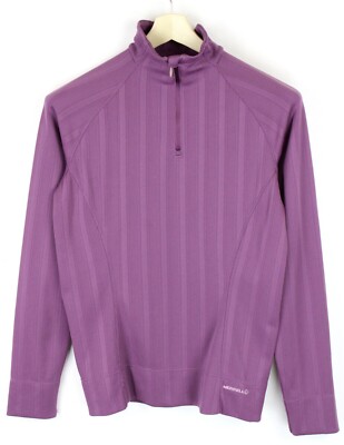 Merrell Opti-Wick Sweatshirt Damen Groß Pullover Hoher Kragen Dehnbar Lila