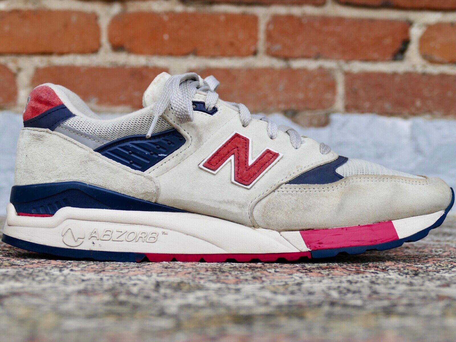 New Balance 998 Men's 11 D J. Crew Independence Day made in USA - 2014 red blue