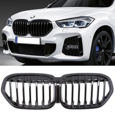 Nieren Grill Einzelsteg passend für BMW X1 F48 LCI ab 20 Klavierschwarz glänzend
