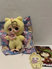 Liila's Lucky Cat V1 Sunshine Lemon Yellow Liila Plush Pendant