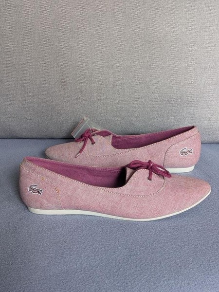Women Lacoste Heels Purple Textile 37 #6M8A