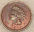 New Listing1905 Indian Cent Penny 1C - VF - #14539 - Nice Toning