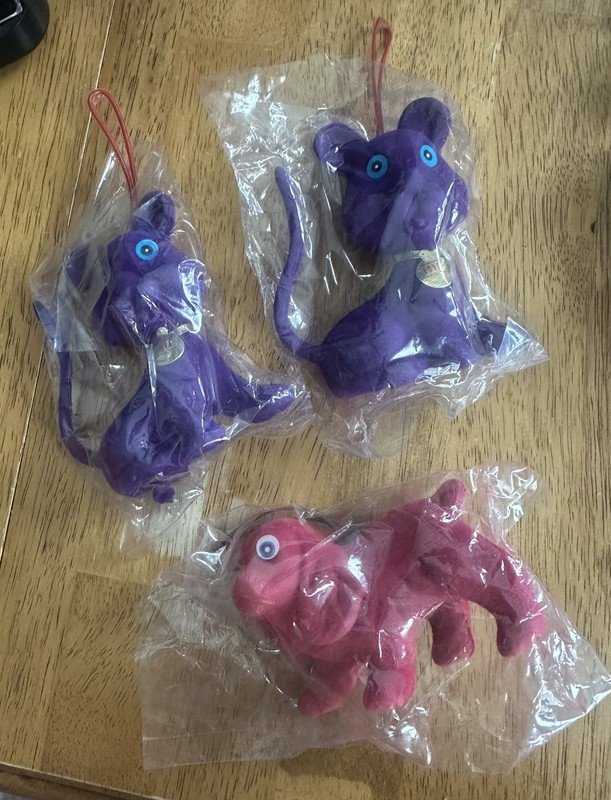 Made In Hong Kong Flocked Animal Ornaments/Toys/ QUICK SHIPPING