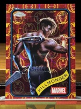 2025 Topps Chrome Marvel Killmonger Iron Man Red & Gold Lazer /100 #34
