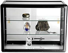  Counter TOP Glass CASE, Standard Aluminum Framing with Sliding Glass Door and L