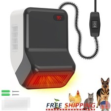 Pet Heater W/ Thermostat Energy Efficient Heating Dog House  Cat Shelter New