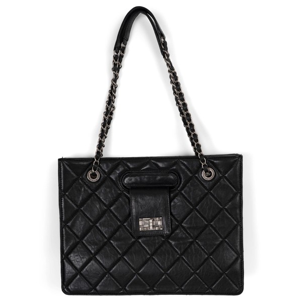 73488 echt schwarz Leder 11A BYZANCE 2.55 NEUAUFLAGE Beuteltasche Tasche