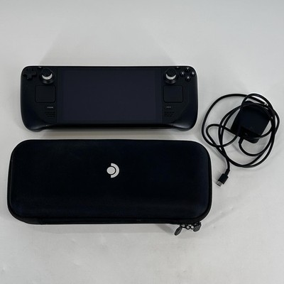 Valve Steam Deck Handheld Console Black 256GB w/ Case/Charger - Very Good