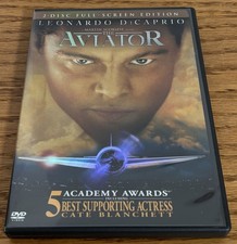 Aviator DVD Movie 2 Disc Full-Screen Edition Leonardo DiCaprio  NICE!