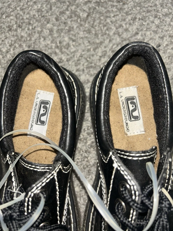 Черные массивные туфли на платформе LA Underground - Изображение 4 из 4