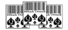 Black Owned Temporary Tattoo Set Queen of Spades QOS 15 Pieces